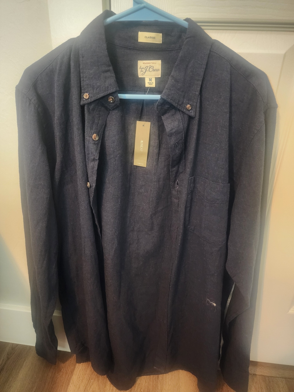 J. Crew Classic Button-Down Shirt in Navy